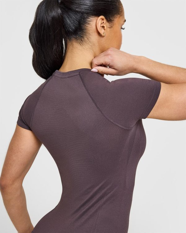Go To Seamless Fitted Top | Umber Brown Sale - Image 4