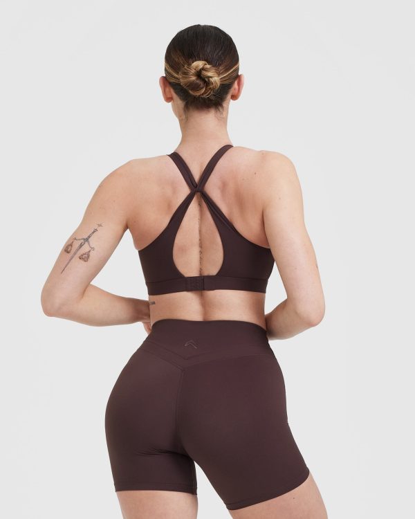 Unified Layered Sports Bra | Plum Brown Cheap - Image 2