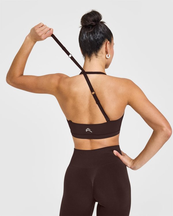 Unified Twist Sports Bra | 70% Cocoa For Sale - Image 5