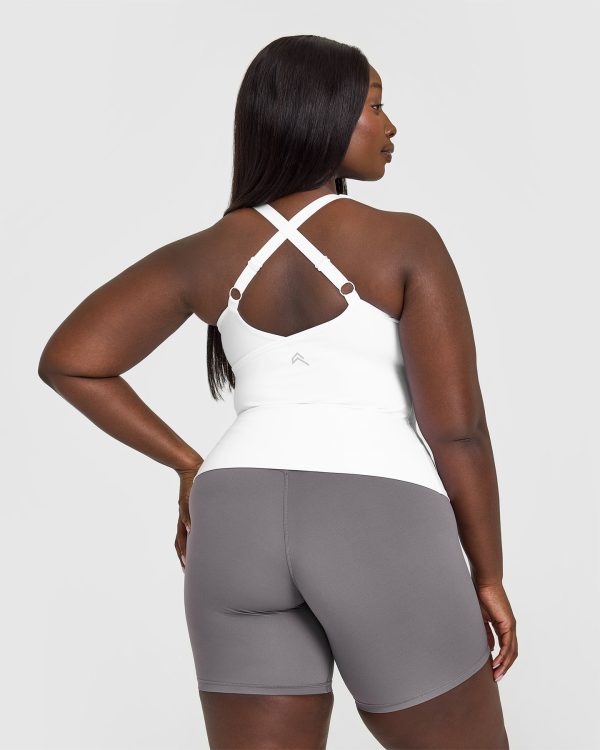 Unified V-Neck Cross Back Vest | White For Cheap - Image 2