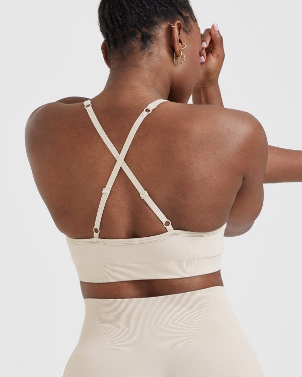 Effortless Strappy Bralette | Sand For Sale - Image 5
