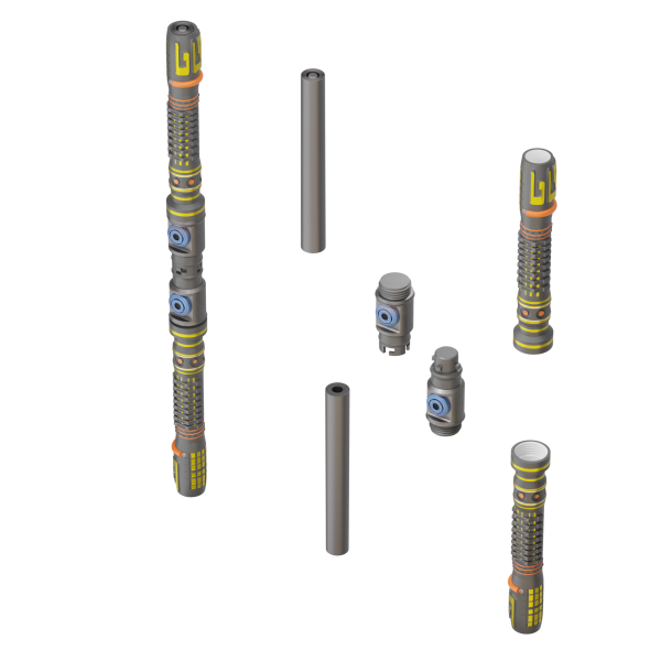 Print in Place Connecting Double Lightsaber Concept 7 Hot on Sale - Image 3