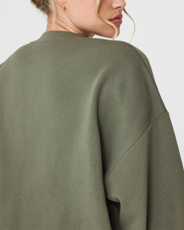 Mid Weight Sweatshirt | Alpine Green Fashion - Image 5