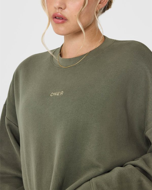 Mid Weight Sweatshirt | Alpine Green Fashion - Image 4