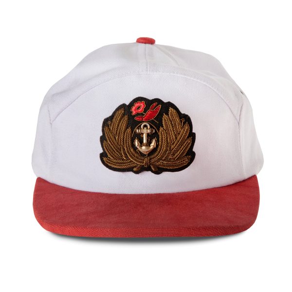 Claws N  Roses  7-Panel Souvenir Cap (White   Red) Cheap - Image 2