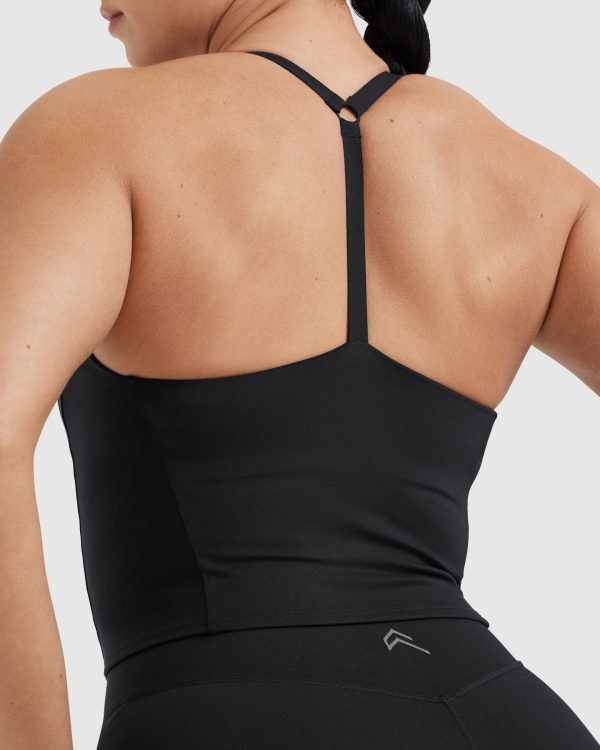Timeless Square Neck Mid Vest | Black Sale - Image 5