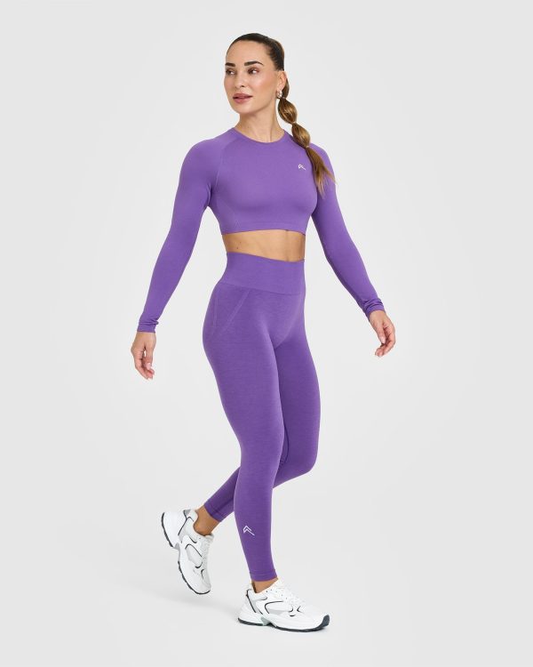 Effortless Seamless Leggings | Iris Purple Online Hot Sale - Image 3