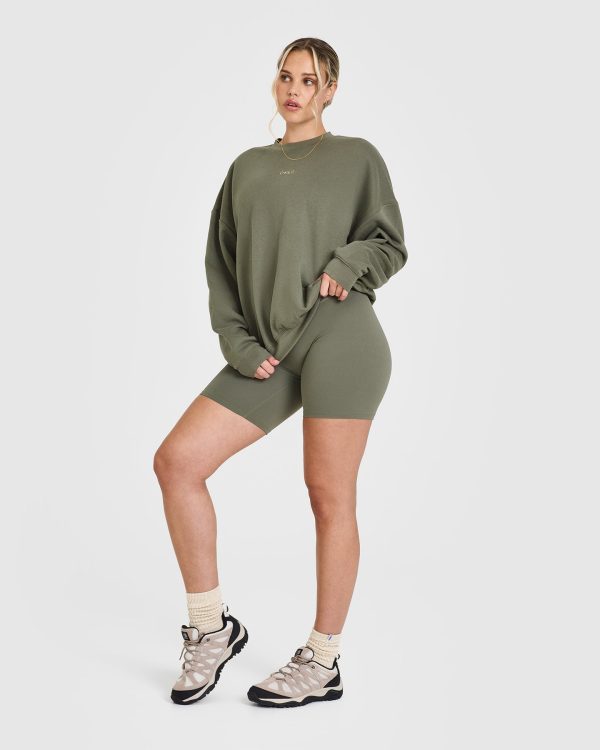 Mid Weight Sweatshirt | Alpine Green Fashion - Image 3