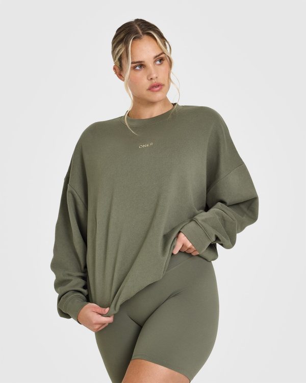 Mid Weight Sweatshirt | Alpine Green Fashion