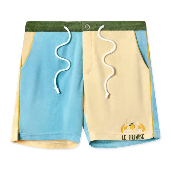 Le Sirenuse  Limoncello Cabana Shorts (Color Block) For Discount