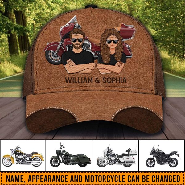 Motorcycle Personalized Classic Cap, Personalized Gift for Motorcycle Lovers, Motorcycle Riders - CP184PS05 Cheap